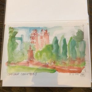 Andy Akard Watercolor Stationary Postcard